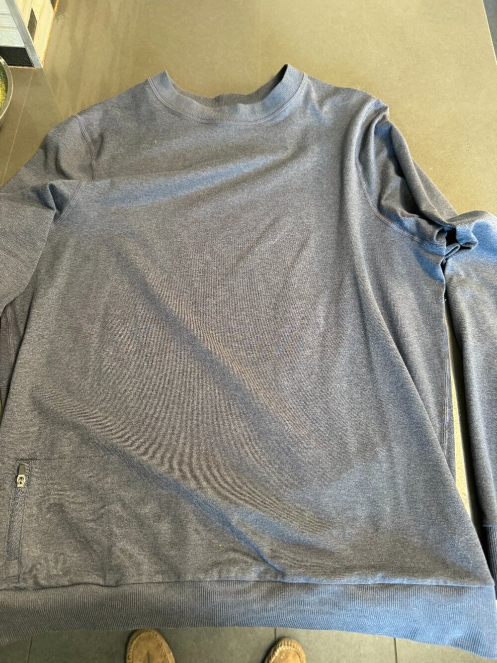 Vuori Ponto Performance Crewneck Blue Men's M